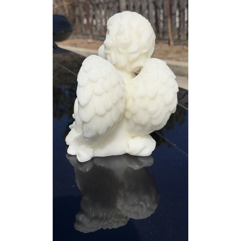 LED‎ Cherub Angel Figure White Battery Operated 8